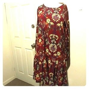 Vintage Floral print dress Sz S/M